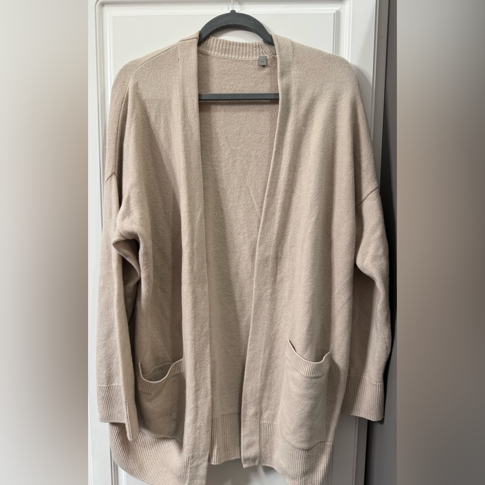 Vince 100% Cashmere Open Front Cardigan